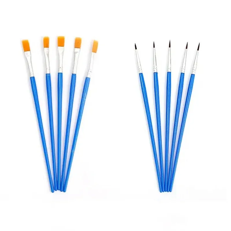 10pcs Painting Pen Graffiti Coloring Pen Brush Pointer Acrylic Watercolor Painting Pen Kids Students