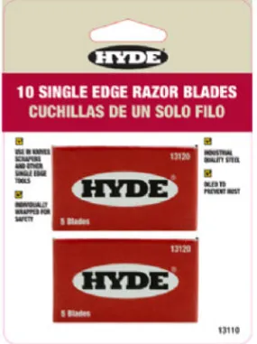 10PK SGL Edge Blades