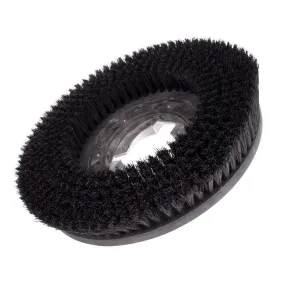 13" Floor Buffer Everyday Floor Scrubbing Brush (11" Actual Diameter) w/ Clutch Plate | Black Nylon Bristles