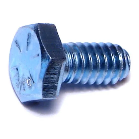 1/4"-20 x 1/2" Blue Rinsed Grade 8 Steel Coarse Thread Hex Cap Screws