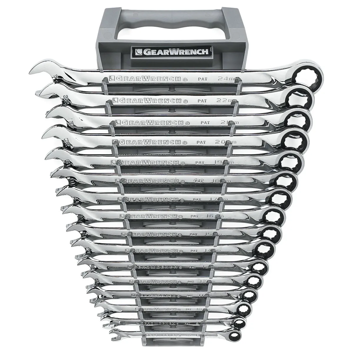 16 Piece Metric XL Combination Ratcheting GearWrench Set