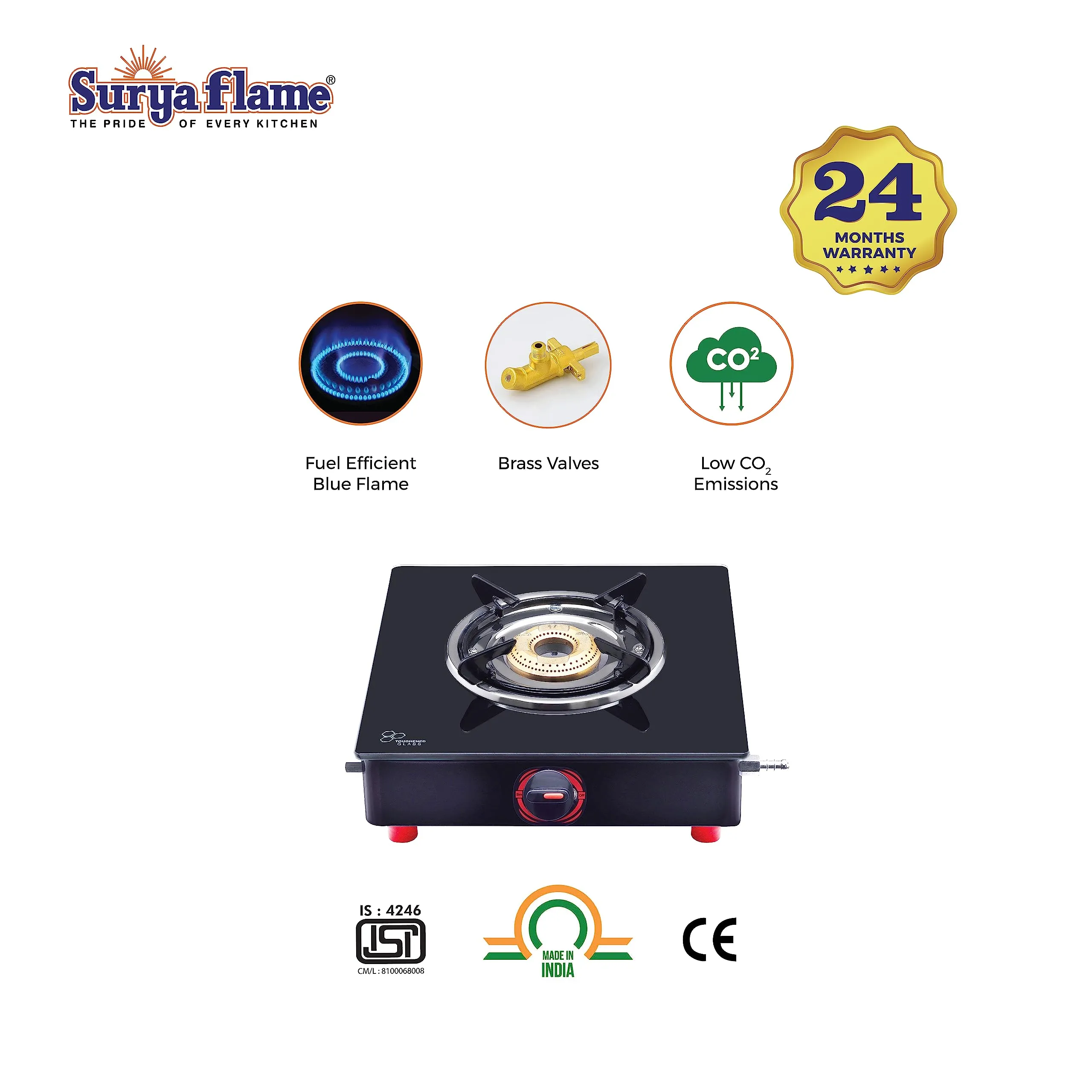 2 SF LPG STOVE 1B SMART MS NA