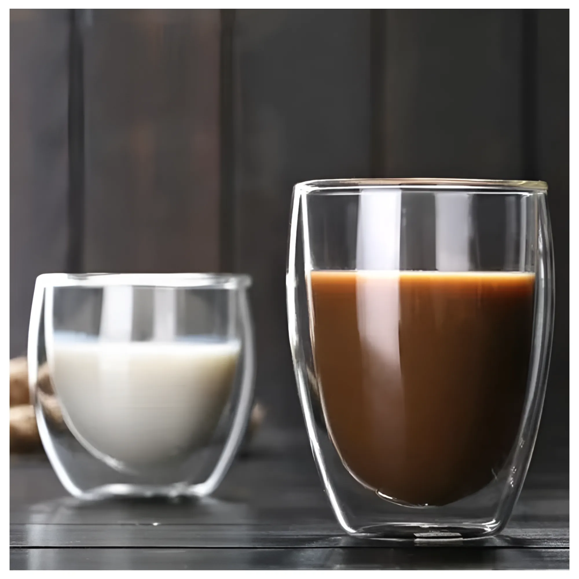 250ml Multi-Functional Insulated Double Wall Borosilicate Glass Mug