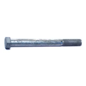 3/8"-16 x 4" Hot Dip Galvanized Steel Coarse Thread Hex Cap Screws