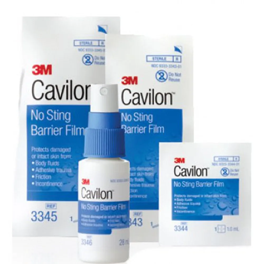 3M Cavilon Barrier Film, No Sting, Alcohol-Free, Conforming, 1.0 mL, 1 Box of 25