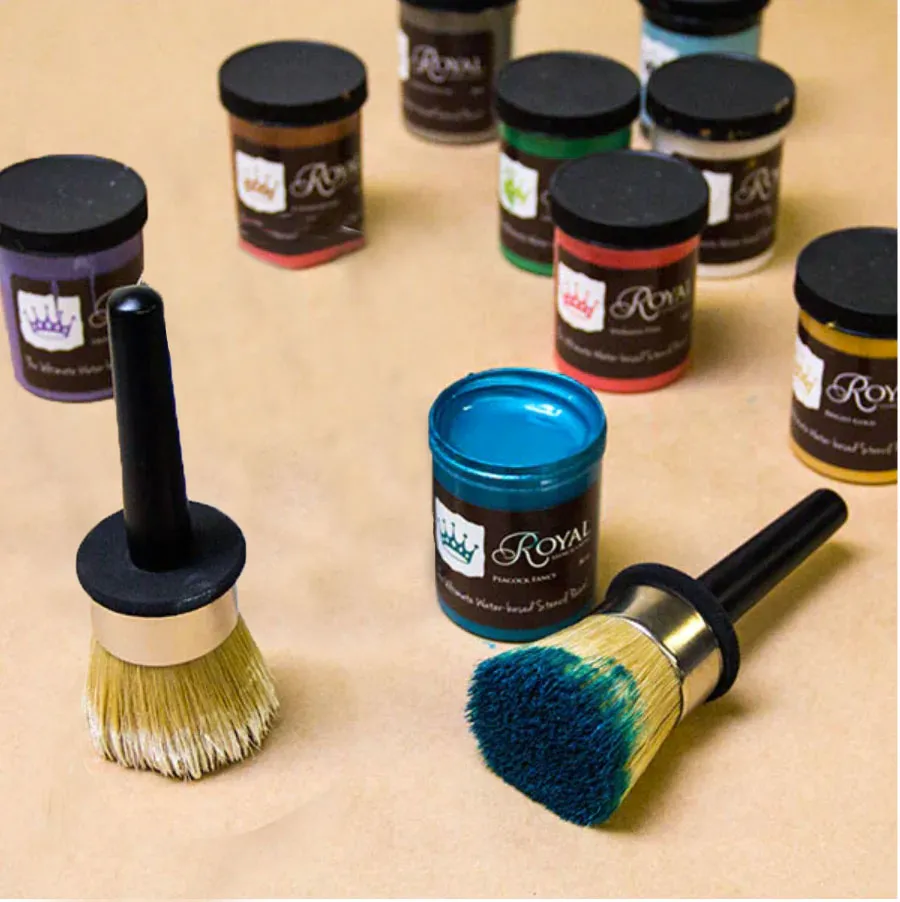 3" Stencil Brush and  8oz Stencil Creme Bundle