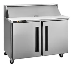 48" Centerline by Traulsen 2 Solid Doors Sandwich/Salad Prep Table CLPT-4812-SD-LR