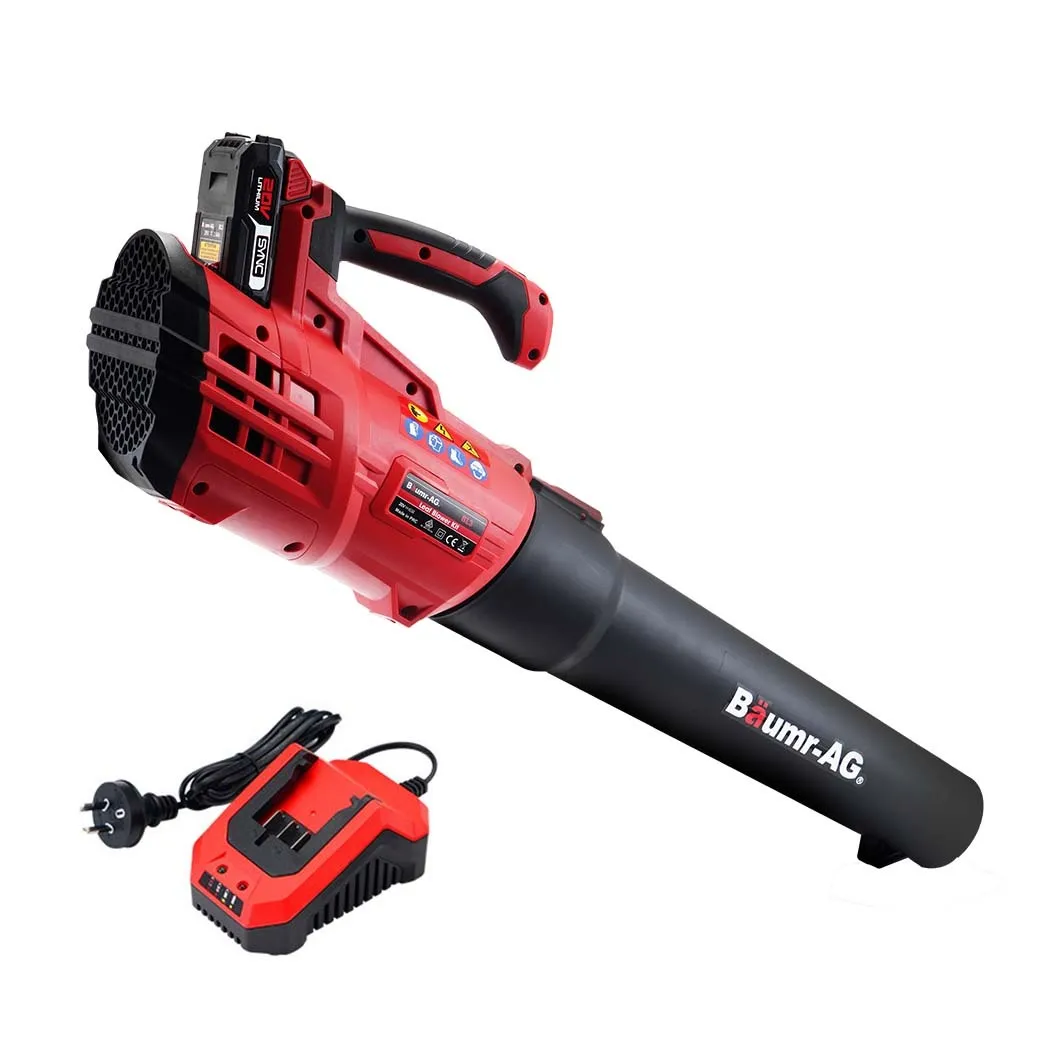 5-Speed 20V Cordless Leaf Blower, Lightweight, Lithium-Ion - Baumr-AG