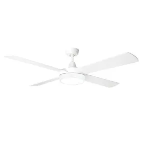 52" (1320mm) Tempest-Supreme AC Ceiling Fan with CCT LED Light in White