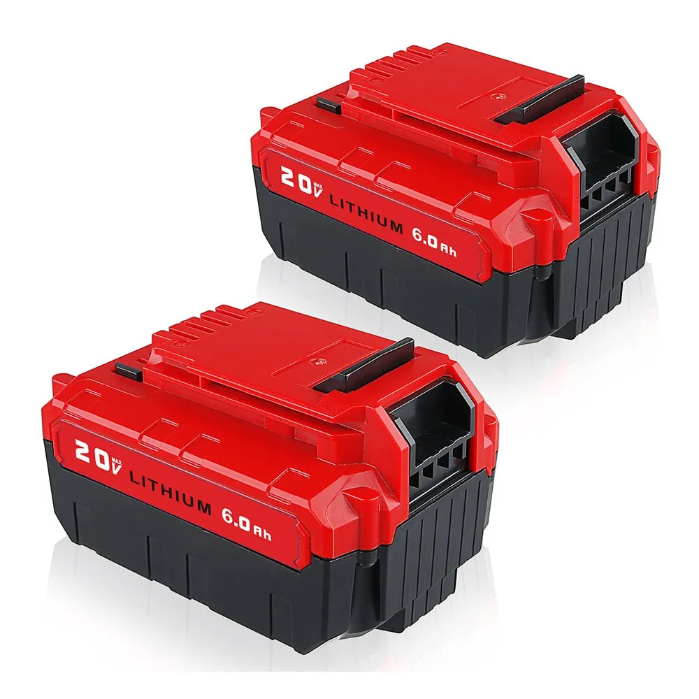 6.0Ah For Porter Cable 20V Battery Replacement | PCC685L Batteries 2 Pack