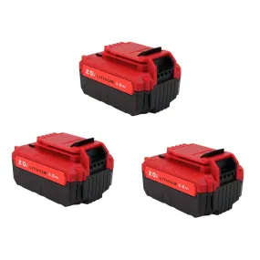 6.0Ah For Porter Cable 20V Battery Replacement | PCC685L Batteries 3 Pack