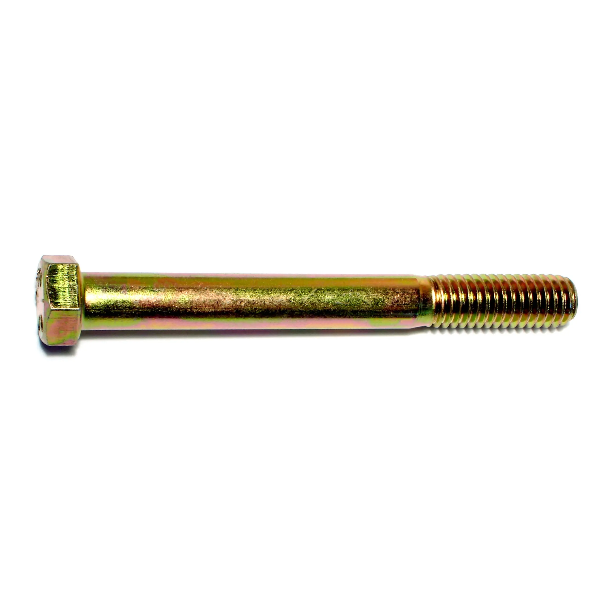 7/16"-14 x 4" Zinc Plated Grade 8 Steel Coarse Thread Hex Cap Screws