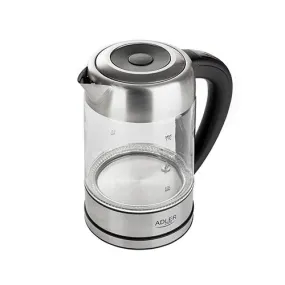 Adler Ad 1247 New Electric Kettle 1.7 L 2200 W Hazelnut, Stainless Steel, Transparent