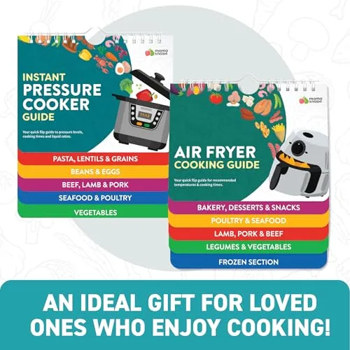 Air Fryer & Keto Cookbook Magnets - Set of 2 (7”x6”) - Air Fryer Accessories & Keto Meal Plan Cookbook - Airfryer Kitchen Accessories - Keto Foods & Keto Diet Book For Beginners - Kitchen Gadgets 2024