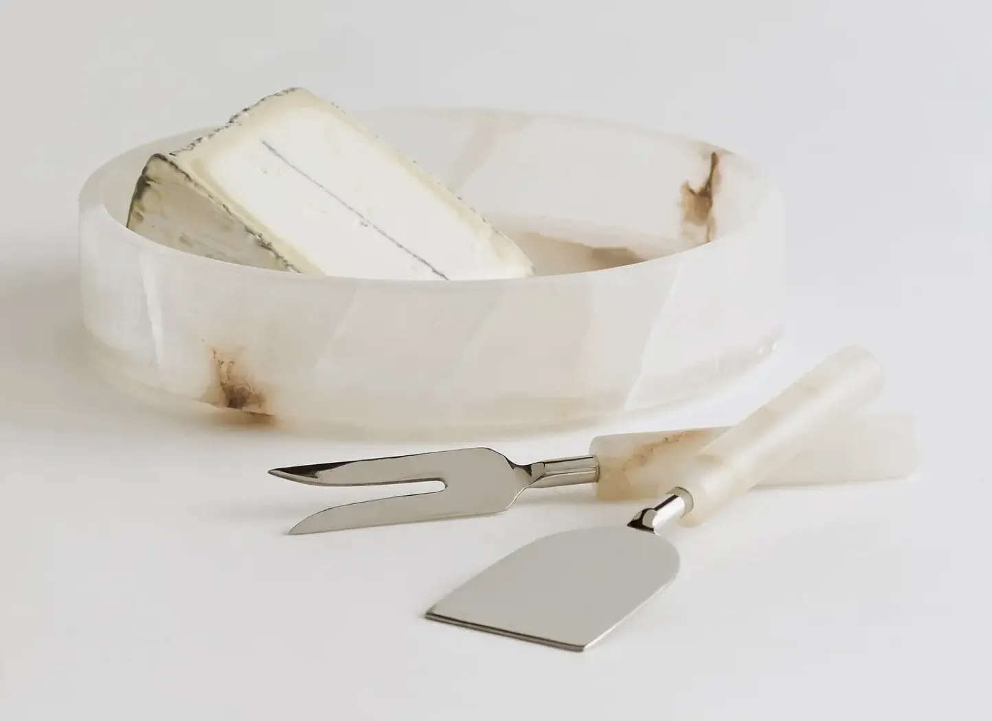 Alabaster Cheese Tools