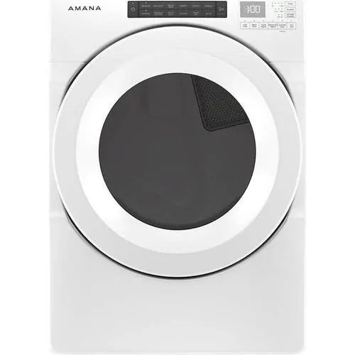 Amana - 7.4 Cu. Ft. 12-Cycle Front-Load Electric Dryer with Sensor Drying - White