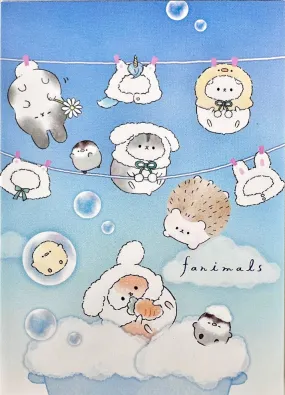 Animals Washing Mini Note Pad Fanimals