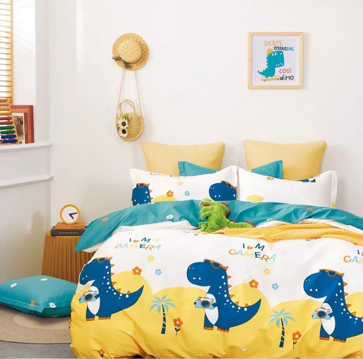 Anjali Overseas Kid's Cotton Winter Cartoon Single-Bed AC Quilt for Boys and Girls , Multicolour