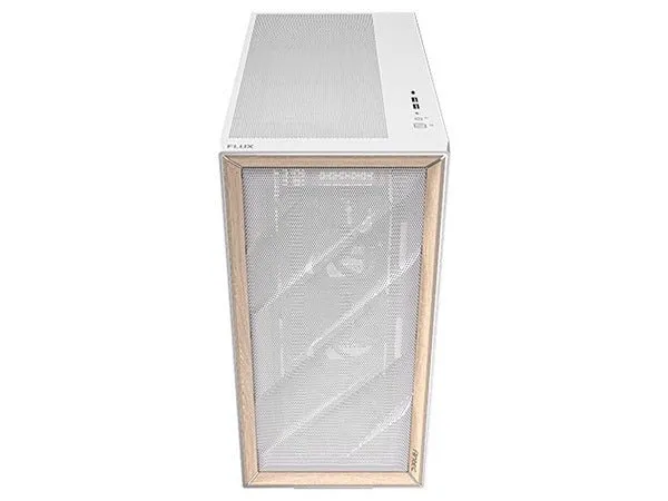 Antec Flux Premium Birch Trim Mid-Tower Case - White