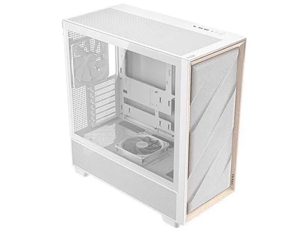 Antec Flux Premium Birch Trim Mid-Tower Case - White