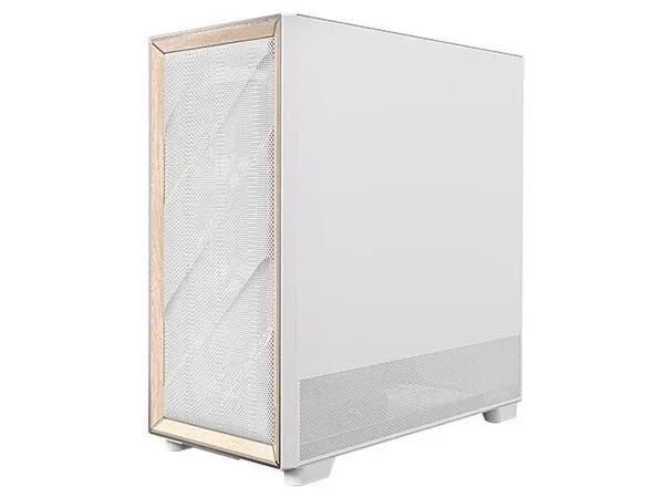 Antec Flux Premium Birch Trim Mid-Tower Case - White