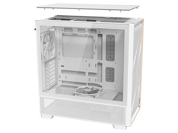 Antec Flux Premium Birch Trim Mid-Tower Case - White