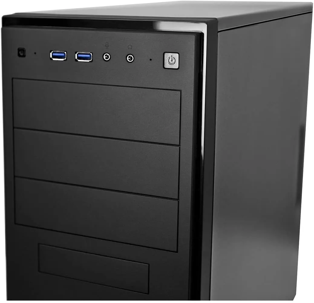 Antec NSK4100 ATX Case, Mid Tower PC Case, No PSU, Front USB 3.0 & Audio, Matte Black