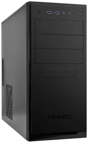 Antec NSK4100 ATX Case, Mid Tower PC Case, No PSU, Front USB 3.0 & Audio, Matte Black