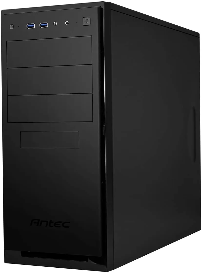 Antec NSK4100 ATX Case, Mid Tower PC Case, No PSU, Front USB 3.0 & Audio, Matte Black