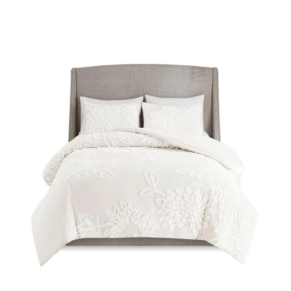 Argenteuil | 100% Cotton Off White Duvet Cover Set