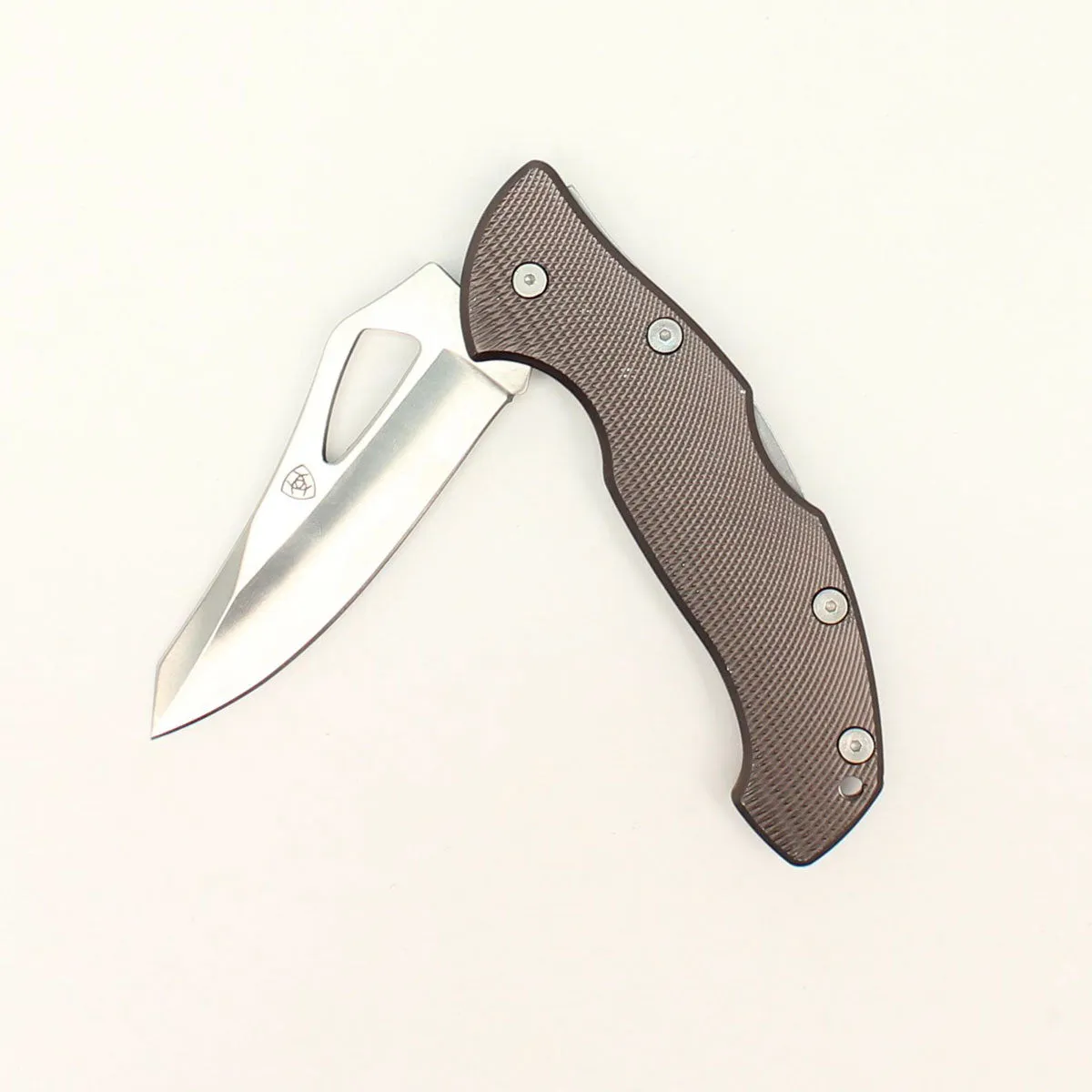 Ariat Grey Plain Folding Knife