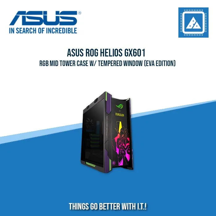 ASUS ROG HELIOS GX601 RGB MID TOWER CASE W/ TEMPERED WINDOW (EVA EDITION)