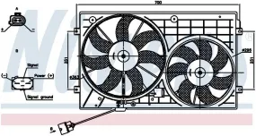 Audi VW Engine Cooling Fan Motor – Nissens 85644