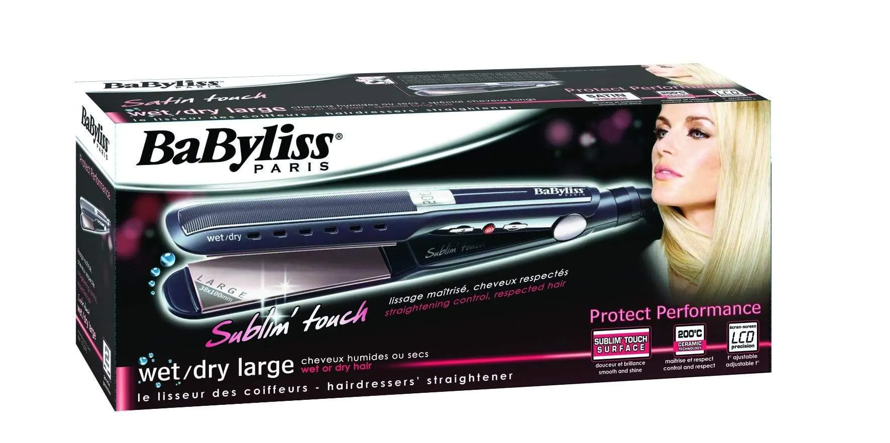 BaByliss Straightener Wet Dry LED Touch & BaByliss Hair Styler