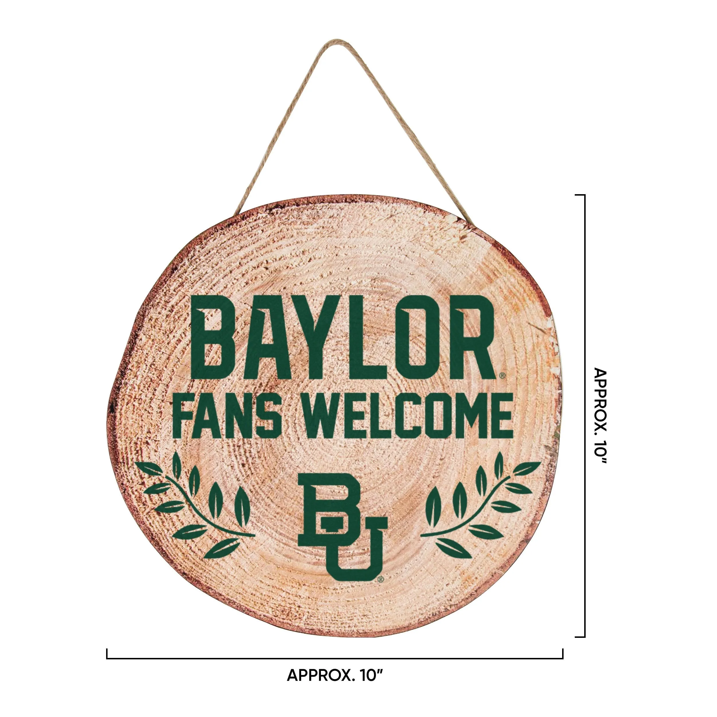 Baylor Bears NCAA Wood Stump Sign