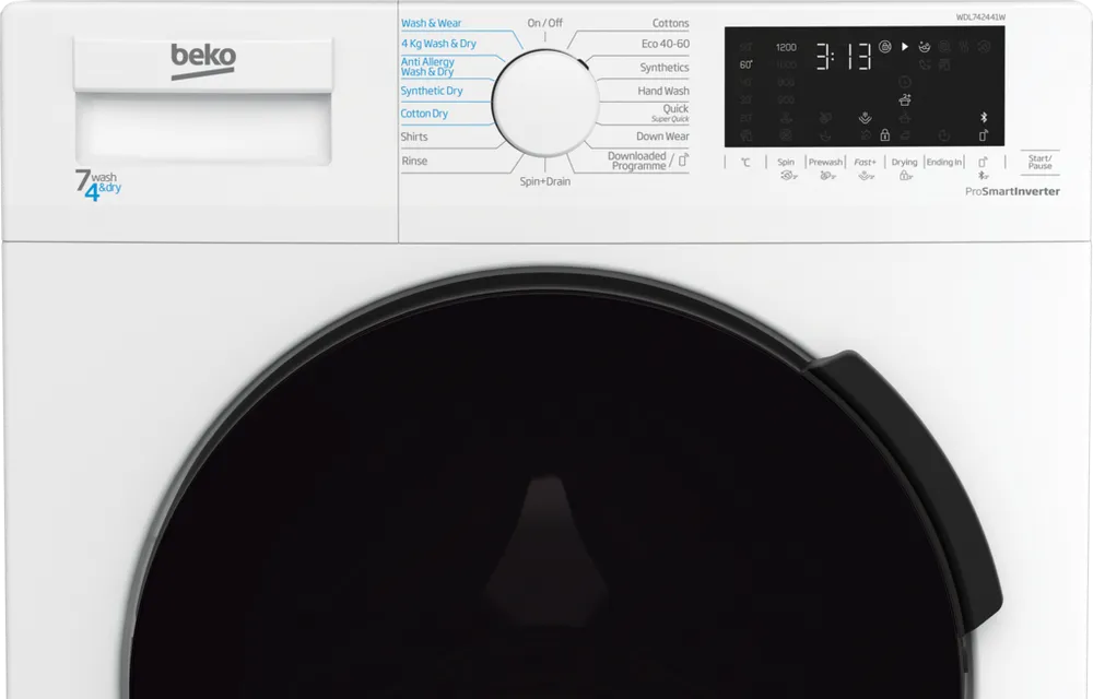 Beko WDL742441W 7kg/4kg 1200 Spin Washer Dryer - White