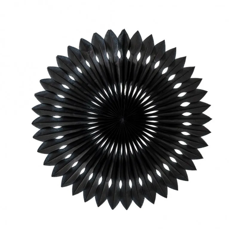 Black Paper Hanging Fan (40cm)