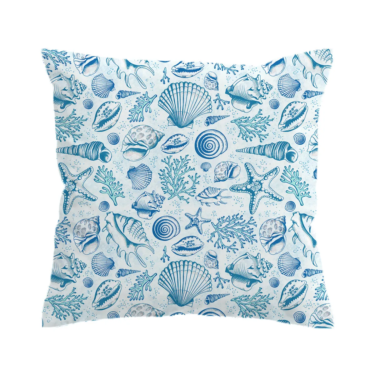 Blue Seashells Duvet Cover Set