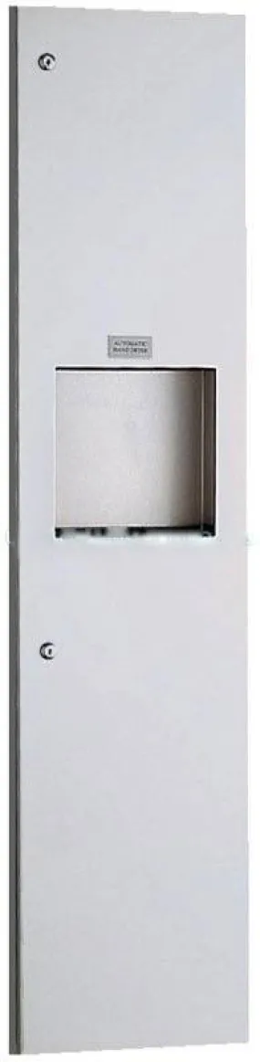 Bobrick Hand Dryer & Waste Bin 2 in 1 Recessed B319327