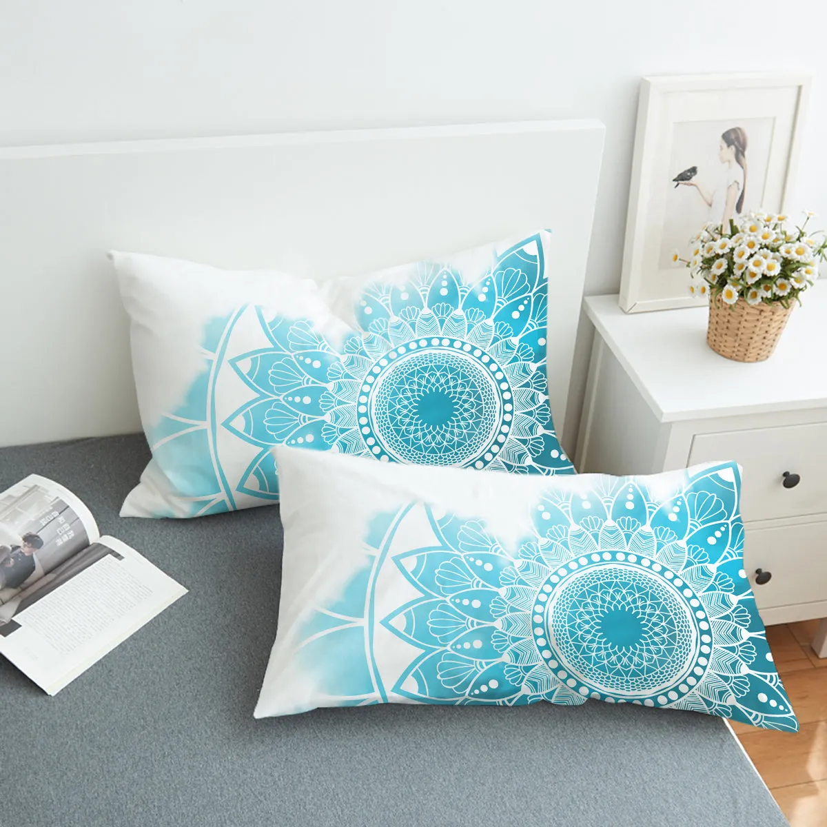 Bohemian Blues Bedding Set