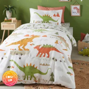 Brushed Dinosaur Duvet Cover Set