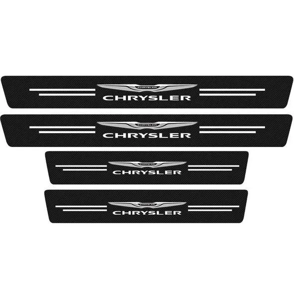 Carbon Car Door Sills Stickers