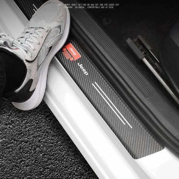 Carbon Car Door Sills Stickers