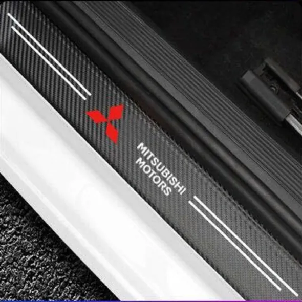 Carbon Car Door Sills Stickers