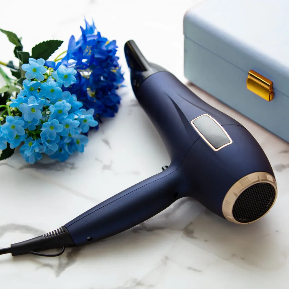 Carmen Twilight LED Hair Dryer Touch  - Midnight Blue