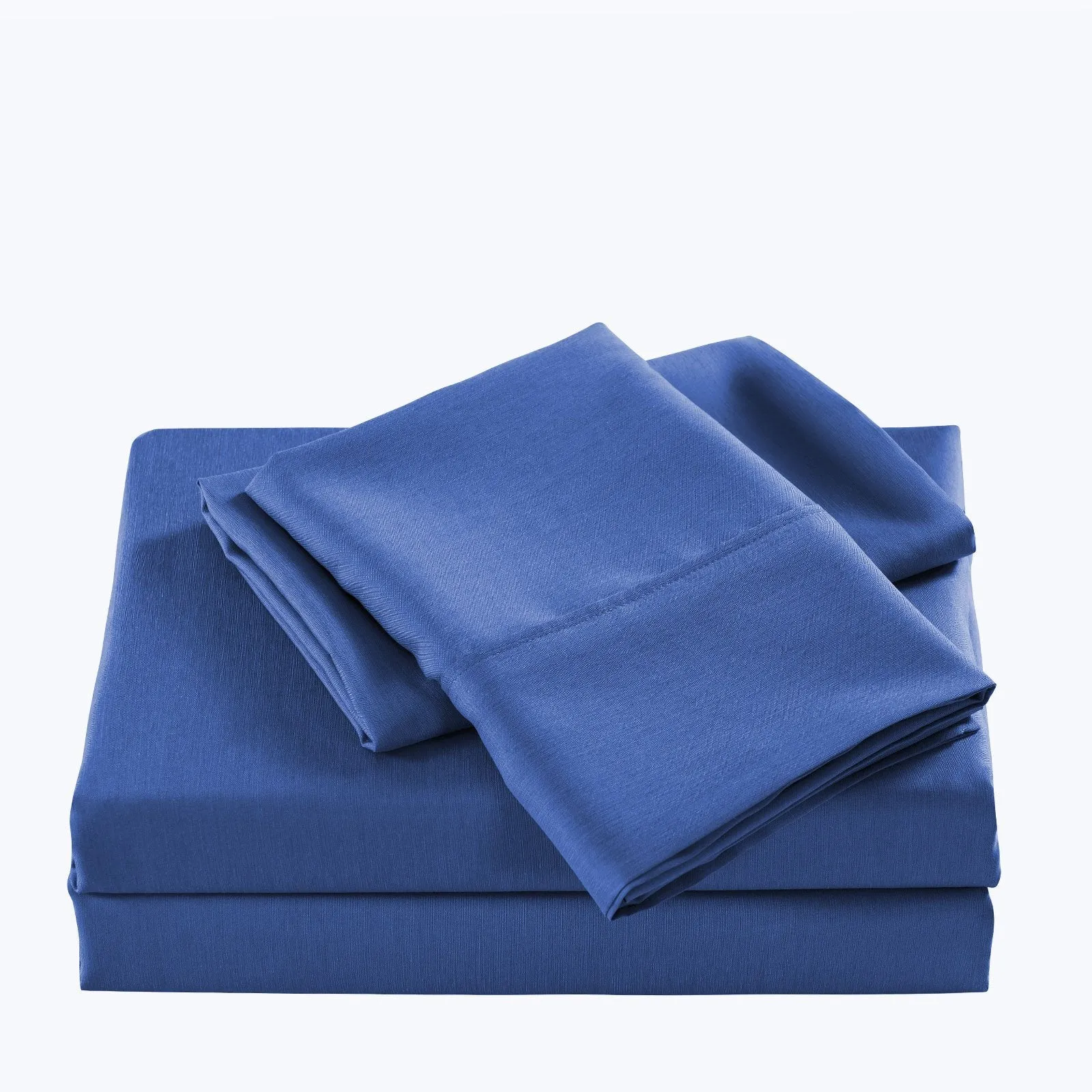 Casa Decor 2000 Thread Count Bamboo Cooling Sheet Set Ultra Soft Bedding Single Royal Blue