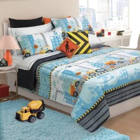 Construction Print Kids Comforter Set