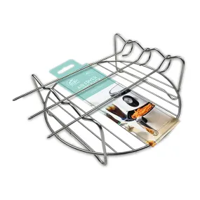 Cooke & Miller Air Fryer Wire Rack with Skewers | 19cm