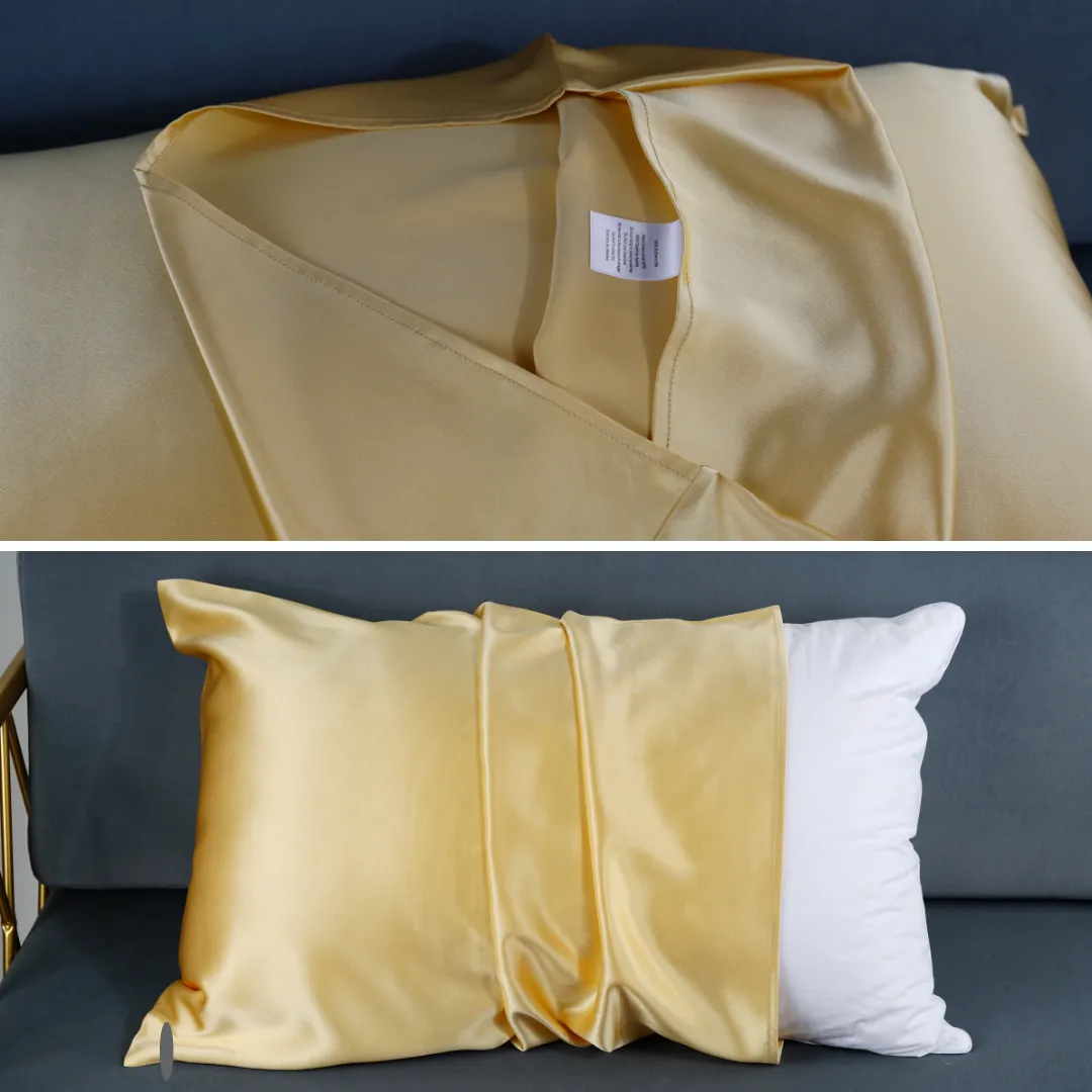 Custom Wholesale Silk Pillowcase 22 Momme Envelope Closure - Standard size