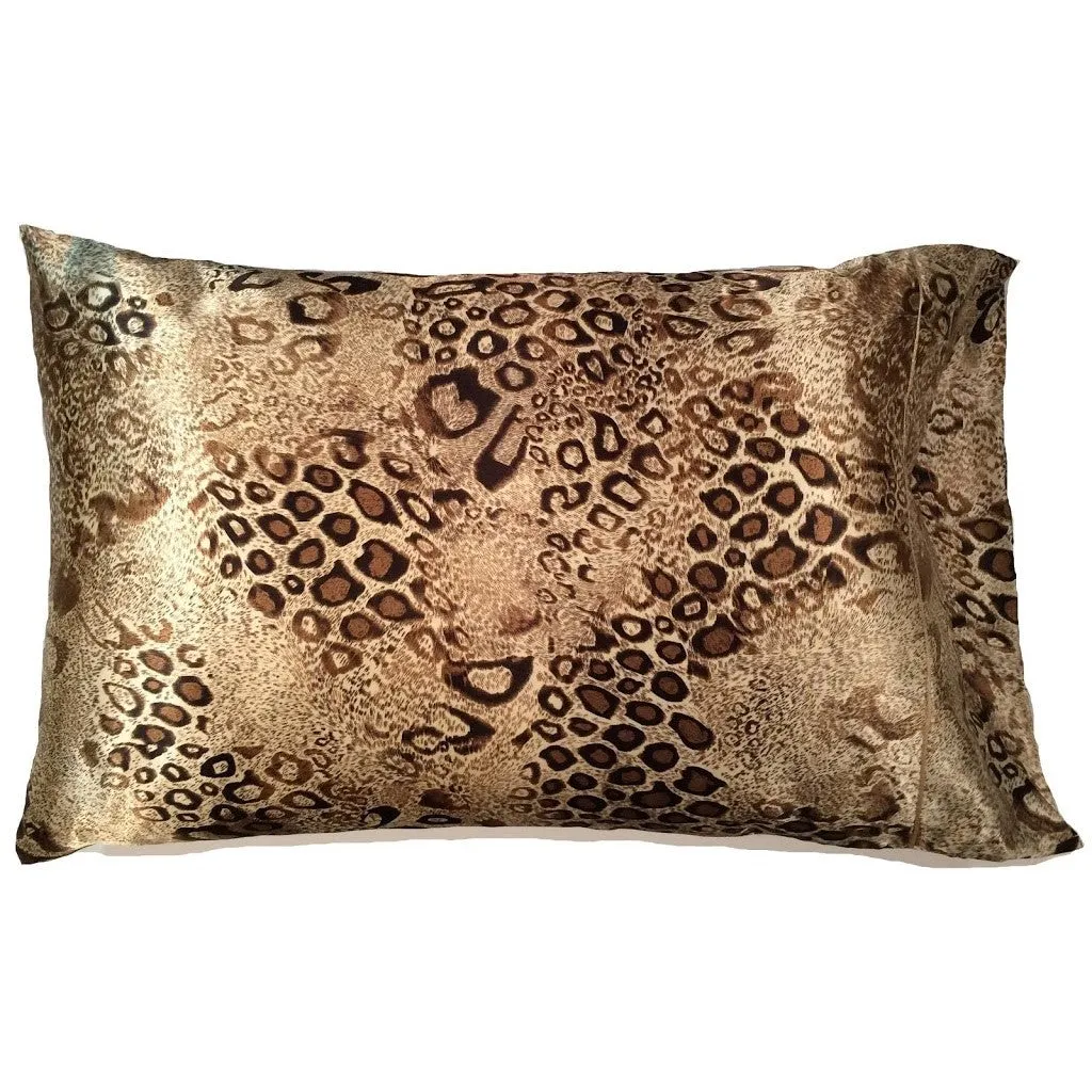 Decorative Throw Pillow. Leopards Print. Brown and Beige. Washable,